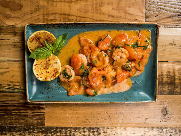 Креветки в сливочном соусе